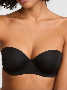 VS PINK Wear Everywhere Push-Up Strapless Bra Sz 32B NWT